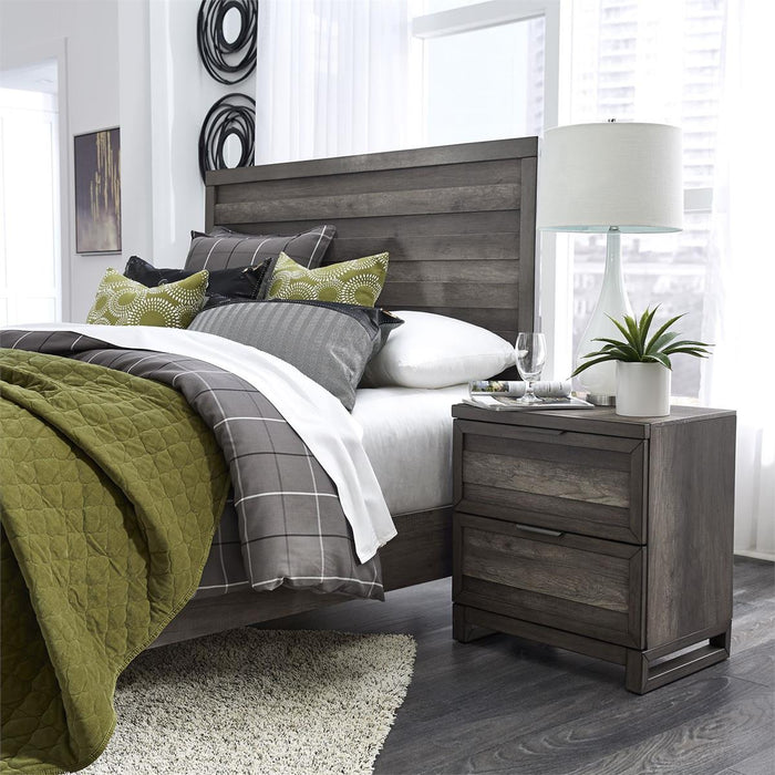 Liberty Furniture Tanners Creek 2 Drawer Nightstand in Greystone - J. Patrick’s Furniture (Pooler, GA)