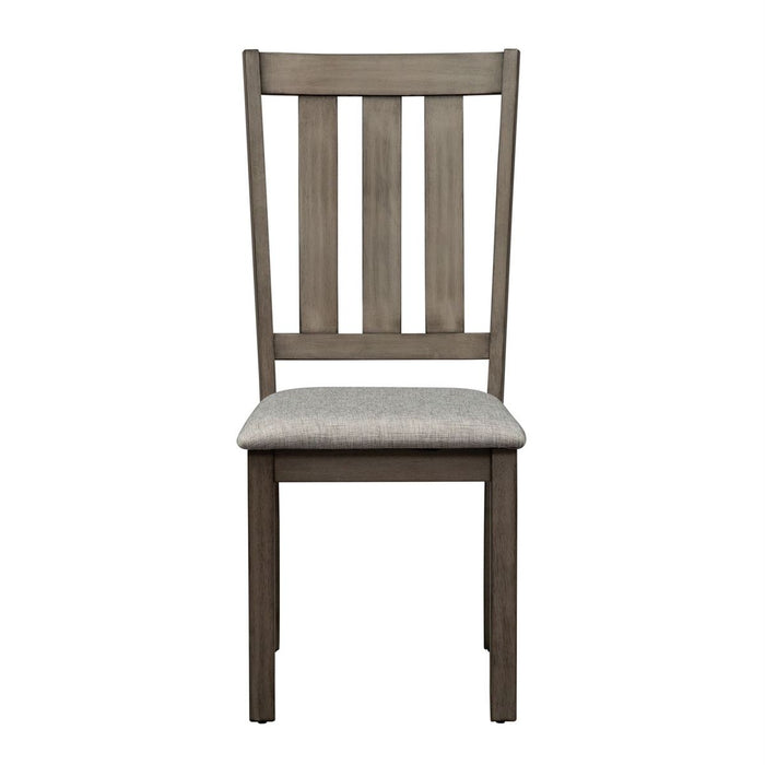 Liberty Furniture Tanners Creek Slat Back Side Chair (RTA) in Greystone (Set of 2) - J. Patrick’s Furniture (Pooler, GA)