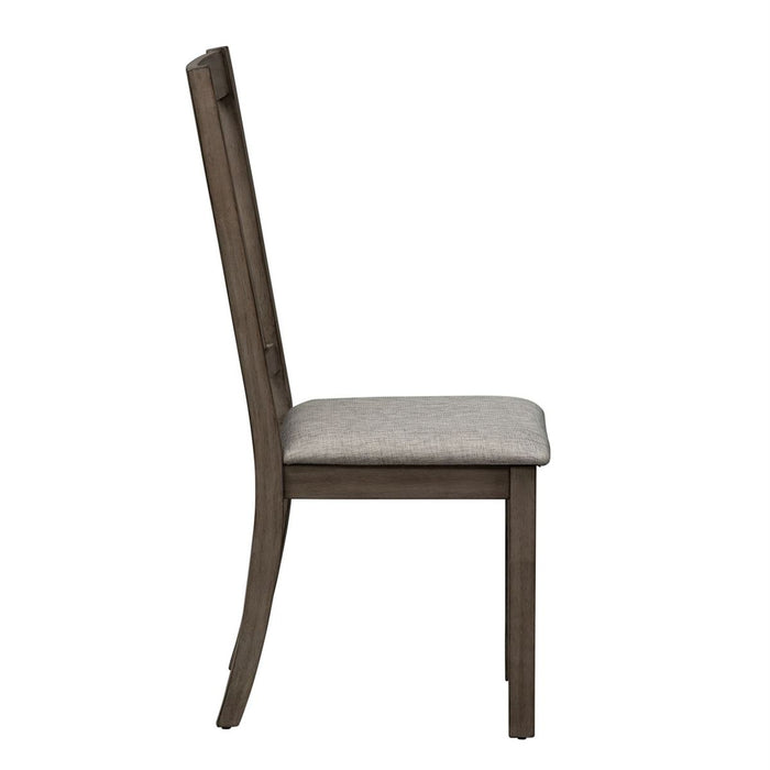 Liberty Furniture Tanners Creek Slat Back Side Chair (RTA) in Greystone (Set of 2) - J. Patrick’s Furniture (Pooler, GA)