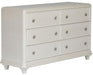 Liberty Furniture Stardust 6 Drawer Dresser in Iridescent White - J. Patrick’s Furniture (Pooler, GA)