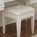Liberty Furniture Stardust Vanity Stool in Iridescent White - J. Patrick’s Furniture (Pooler, GA)