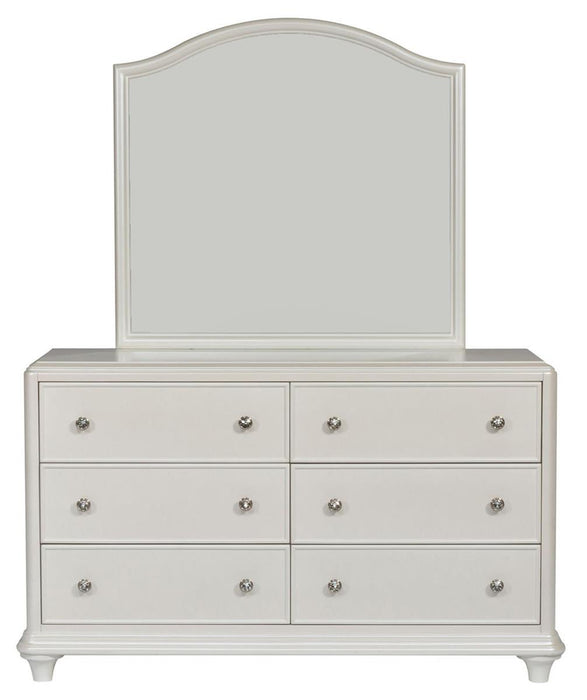 Liberty Furniture Stardust Mirror in Iridescent White - J. Patrick’s Furniture (Pooler, GA)