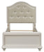 Liberty Furniture Stardust Twin Panel Bed in Iridescent White - J. Patrick’s Furniture (Pooler, GA)