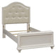Liberty Furniture Stardust Twin Panel Bed in Iridescent White - J. Patrick’s Furniture (Pooler, GA)