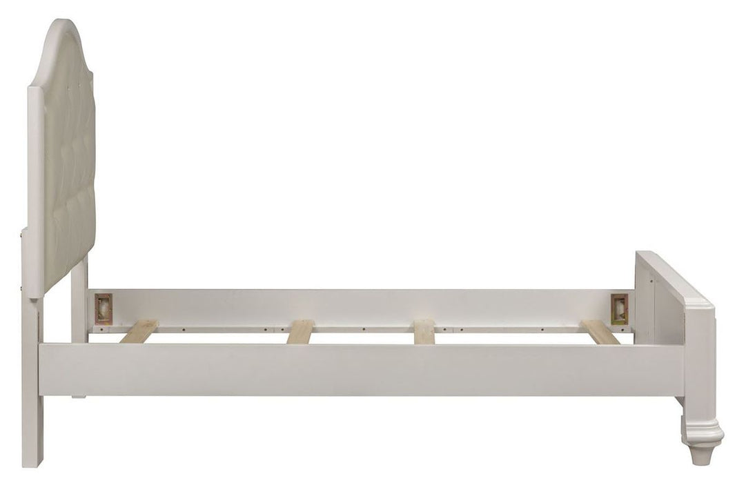 Liberty Furniture Stardust Twin Panel Bed in Iridescent White - J. Patrick’s Furniture (Pooler, GA)