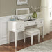 Liberty Furniture Stardust Vanity Desk in Iridescent White - J. Patrick’s Furniture (Pooler, GA)