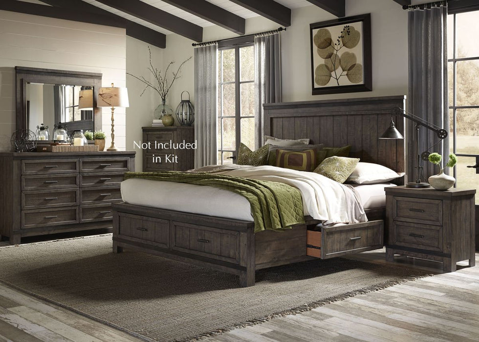 Liberty Thornwood Hills Queen Two Sided Storage Bed in Rock Beaten Gray 759-BR-Q2S - J. Patrick’s Furniture (Pooler, GA)