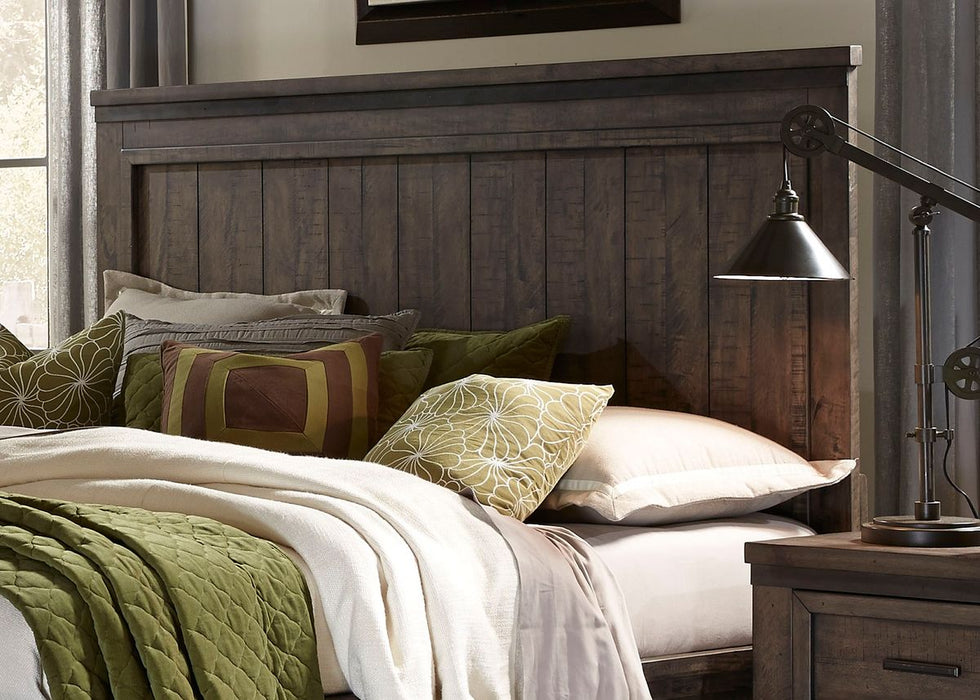 Liberty Thornwood Hills Queen Panel Bed in Rock Beaten Gray 759-BR-QPB