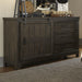 Liberty Furniture Thornwood Hills Barn Door Dresser in Rock Beaten Gray - J. Patrick’s Furniture (Pooler, GA)