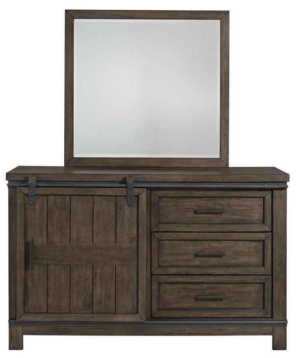 Liberty Furniture Thornwood Hills Mirror in Rock Beaten Gray - J. Patrick’s Furniture (Pooler, GA)