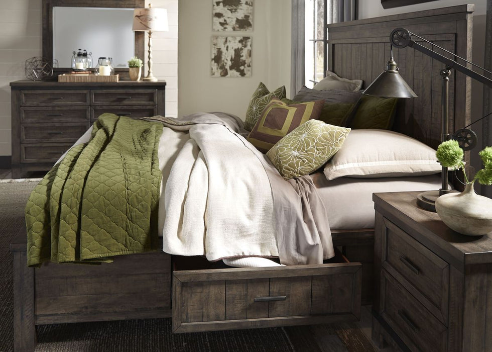 Liberty Thornwood Hills Queen Two Sided Storage Bed in Rock Beaten Gray 759-BR-Q2S - J. Patrick’s Furniture (Pooler, GA)