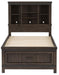 Liberty Furniture Thornwood Hills Twin Bookcase Bed in Rock Beaten Gray - J. Patrick’s Furniture (Pooler, GA)