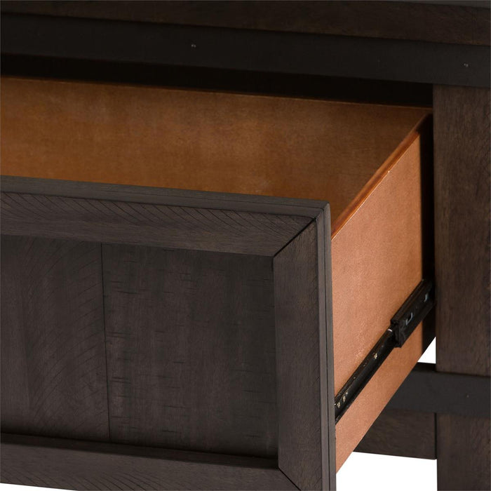 Liberty Furniture Thornwood Hills Full Bookcase Bed in Rock Beaten Gray - J. Patrick’s Furniture (Pooler, GA)