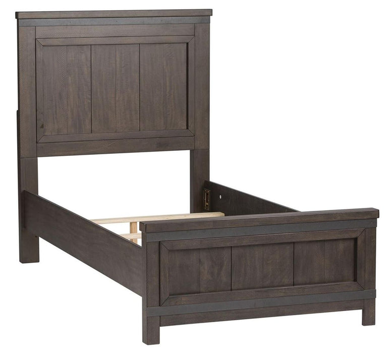 Liberty Furniture Thornwood Hills Twin Panel Bed in Rock Beaten Gray - J. Patrick’s Furniture (Pooler, GA)