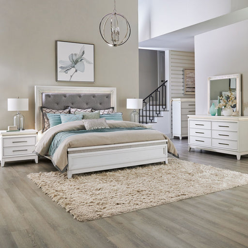 Reflections King Uph Bed, Dresser & Mirror, Chest, Night Stand image