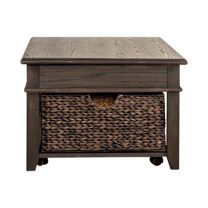 Liberty Furniture Mill Creek Lift Top Cocktail Table in Peppercorn - J. Patrick’s Furniture (Pooler, GA)