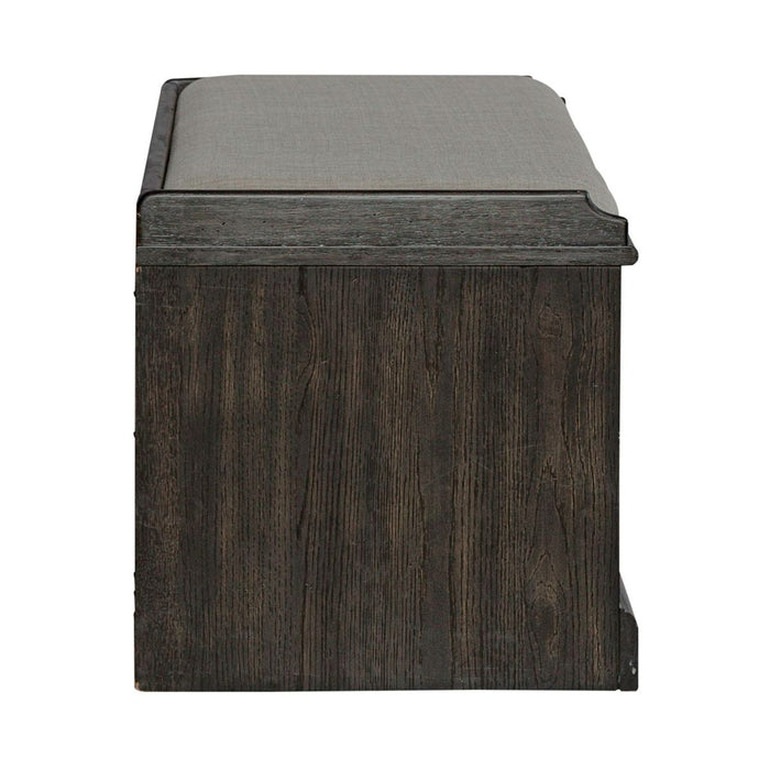 Liberty Furniture Mill Creek Wall Bench in Peppercorn - J. Patrick’s Furniture (Pooler, GA)