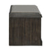 Liberty Furniture Mill Creek Wall Bench in Peppercorn - J. Patrick’s Furniture (Pooler, GA)