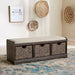 Liberty Furniture Mill Creek Wall Bench in Peppercorn - J. Patrick’s Furniture (Pooler, GA)