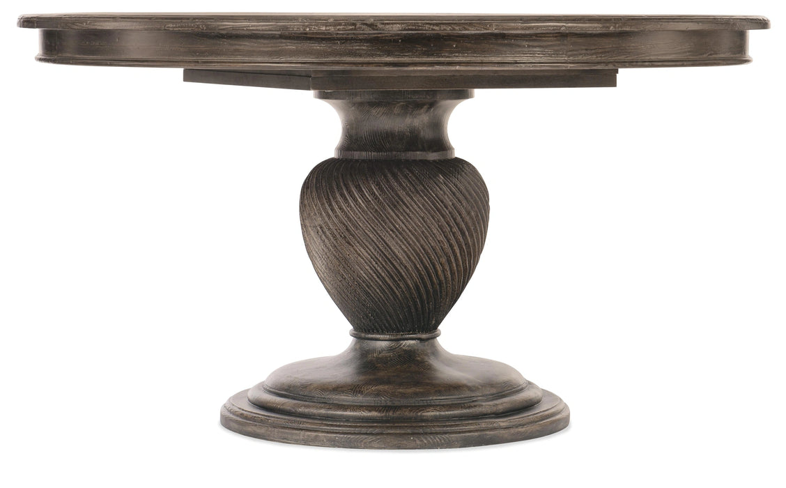Traditions 54in Round Dining Table with One 20-inch Leaf - 5961-75201-89