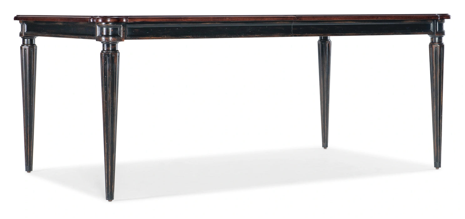Charleston Rectangle Leg Dining Table w-2-22in leaves