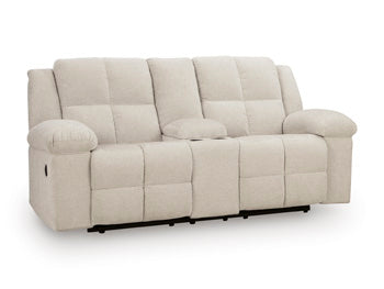 Orlen Reclining Loveseat with Console - J. Patrick’s Furniture (Pooler, GA)