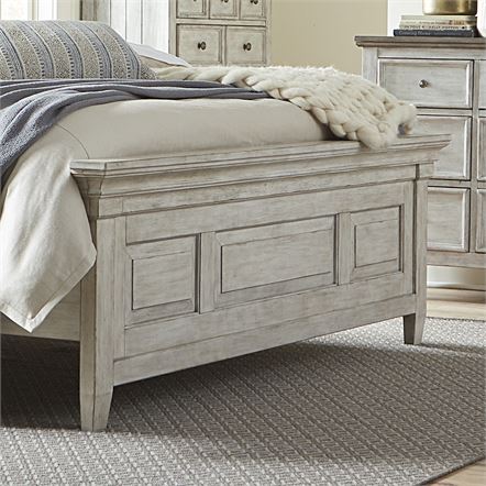 Liberty Furniture Heartland Queen Panel Bed in Antique White - J. Patrick’s Furniture (Pooler, GA)
