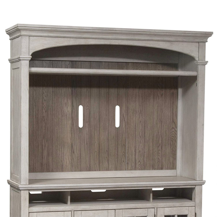 Liberty Heartland 66" Entertainment Center with Piers in Antique White - J. Patrick’s Furniture (Pooler, GA)
