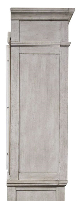 Liberty Heartland 66" Entertainment Center with Piers in Antique White - J. Patrick’s Furniture (Pooler, GA)