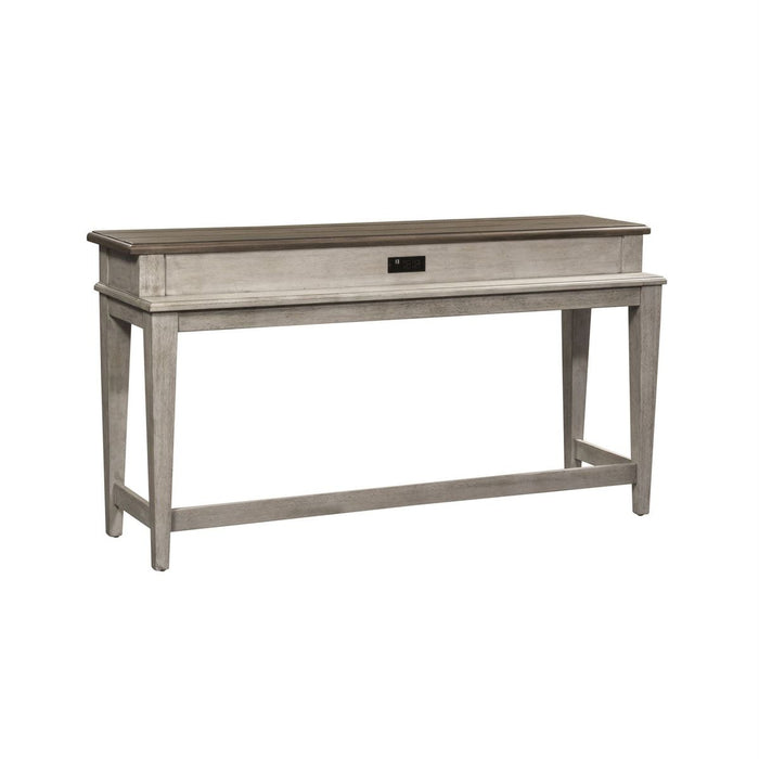 Liberty Heartland Console Bar Table in Antique White - J. Patrick’s Furniture (Pooler, GA)