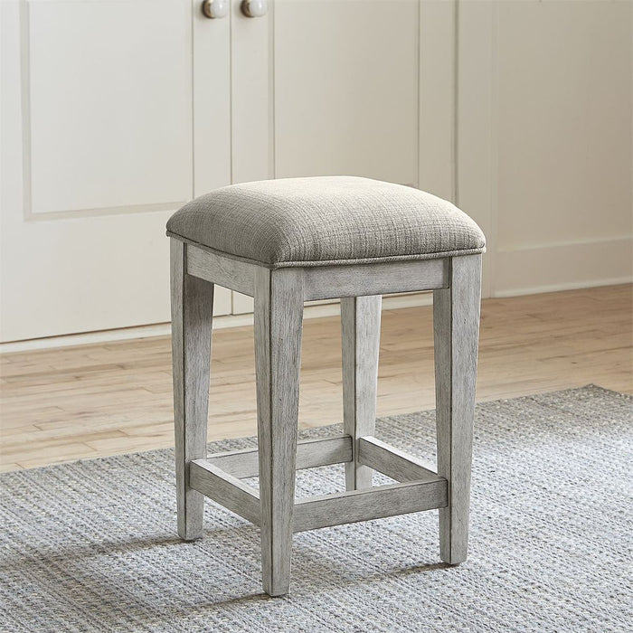 Liberty Heartland Console Stool in Antique White - J. Patrick’s Furniture (Pooler, GA)