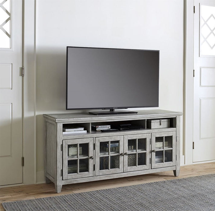 Liberty Heartland 66" TV Stand in Antique White - J. Patrick’s Furniture (Pooler, GA)