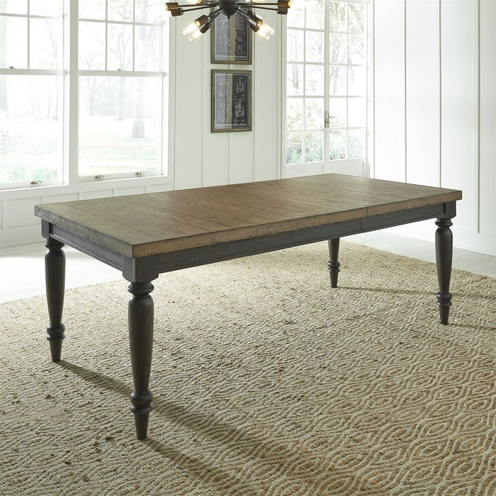 Liberty Furniture Harvest Home Rectangular Leg Dining Table in Chalkboard - J. Patrick’s Furniture (Pooler, GA)