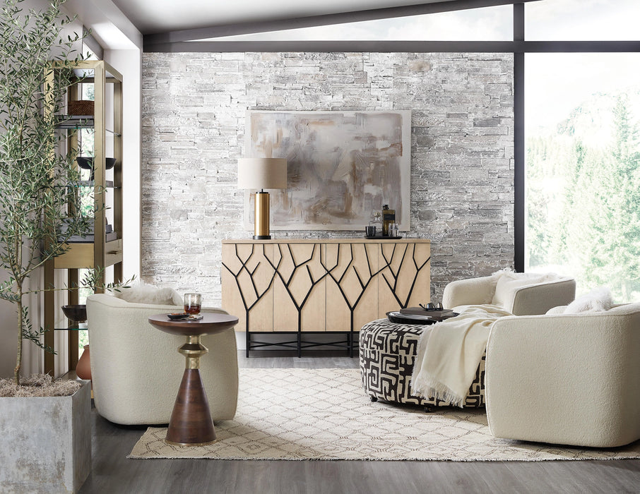 Melange Branched Four Door Entertainment Credenza