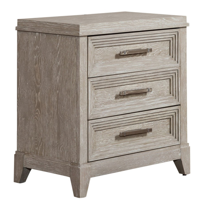 Belmar King Uph Bed, Dresser & Mirror, Night Stand