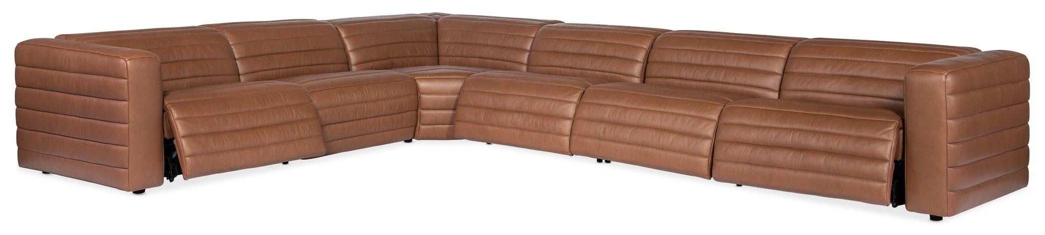 Chatelain 6-Piece Power Headrest Sectional with 2 Power Recliners - SS454-G6PS-088