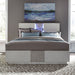 Liberty Furniture Mirage King Travertine Panel Bed in Wirebrushed White - J. Patrick’s Furniture (Pooler, GA)