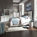 Liberty Furniture Mirage King Travertine Panel Bed in Wirebrushed White - J. Patrick’s Furniture (Pooler, GA)