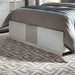 Liberty Furniture Mirage King Travertine Panel Bed in Wirebrushed White - J. Patrick’s Furniture (Pooler, GA)