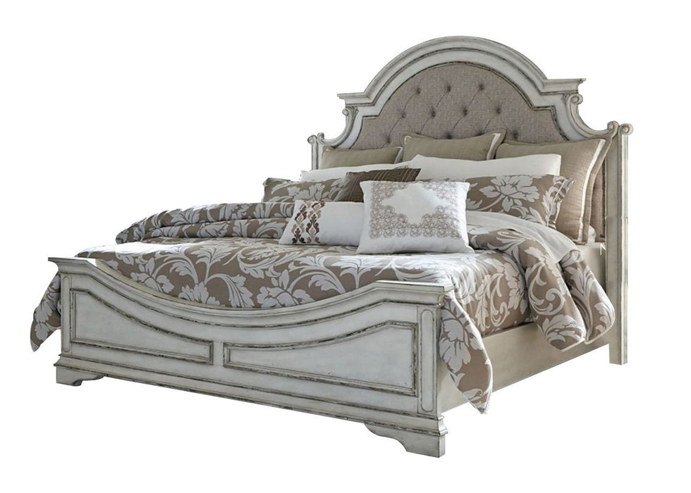 Liberty Magnolia Manor Full Upholstered Bed in Antique White - J. Patrick’s Furniture (Pooler, GA)