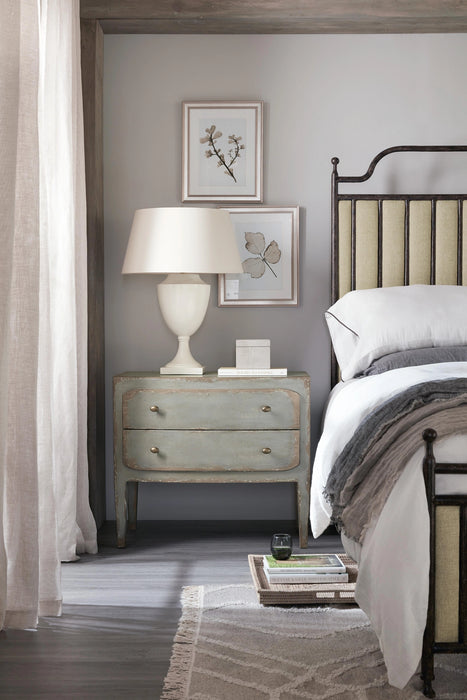 Ciao Bella Two-Drawer Nightstand- Speckled Gray