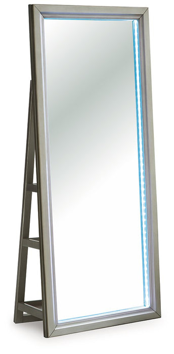 Evesen Floor Standing Mirror/Storage - J. Patrick’s Furniture (Pooler, GA)
