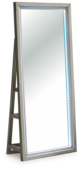 Evesen Floor Standing Mirror/Storage - J. Patrick’s Furniture (Pooler, GA)