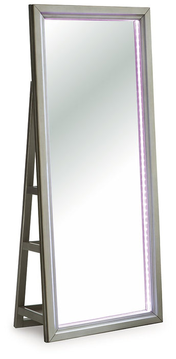 Evesen Floor Standing Mirror/Storage - J. Patrick’s Furniture (Pooler, GA)