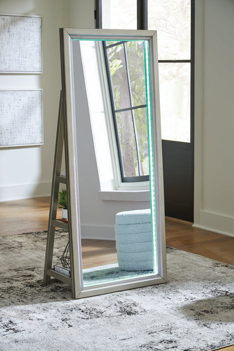 Evesen Floor Standing Mirror/Storage - J. Patrick’s Furniture (Pooler, GA)