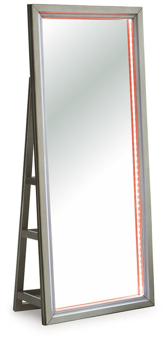 Evesen Floor Standing Mirror/Storage - J. Patrick’s Furniture (Pooler, GA)