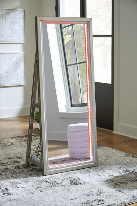 Evesen Floor Standing Mirror/Storage - J. Patrick’s Furniture (Pooler, GA)