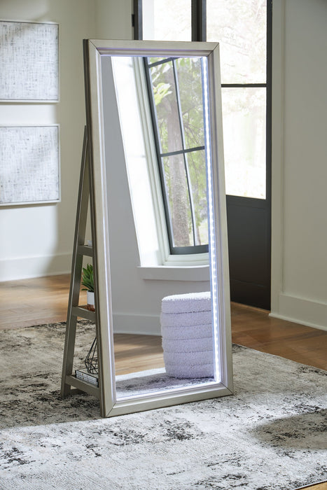 Evesen Floor Standing Mirror/Storage - J. Patrick’s Furniture (Pooler, GA)