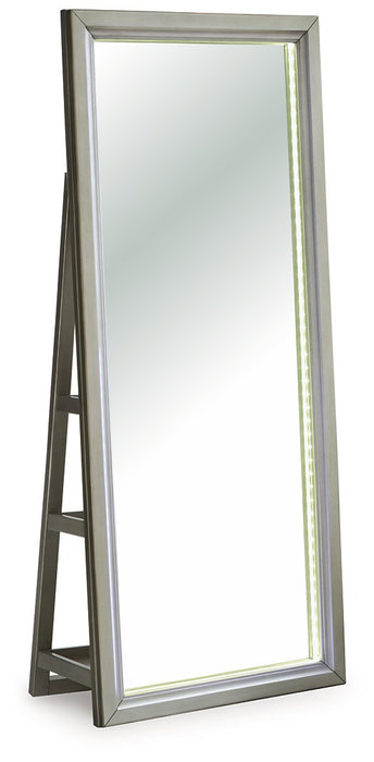 Evesen Floor Standing Mirror/Storage - J. Patrick’s Furniture (Pooler, GA)