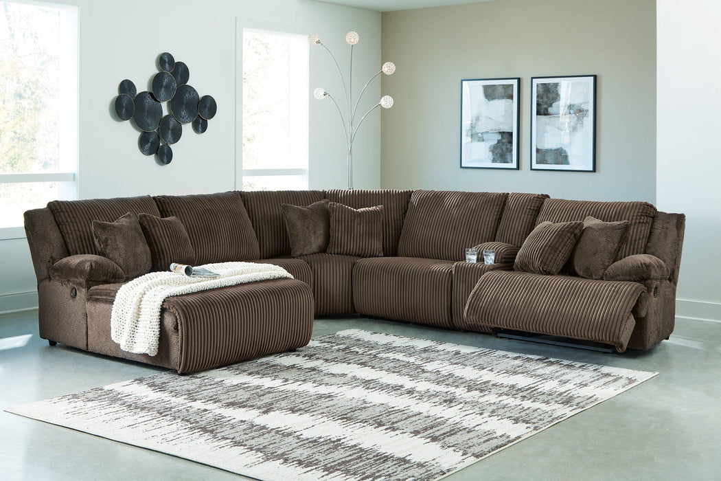 Top Tier Reclining Sectional with Chaise - J. Patrick’s Furniture (Pooler, GA)